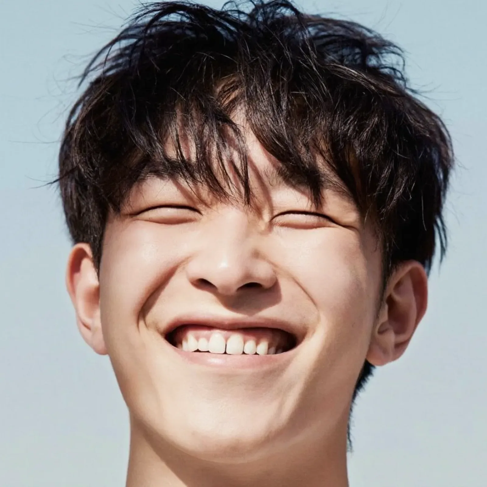 A patient smiling after treatment